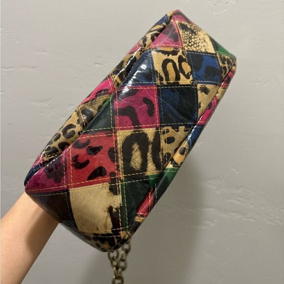 Unique Genuine Patent Leather Handmade Kisslock Purse/Shoulder Bag/Crossbody - Picture 15 of 16